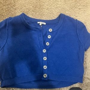 Blue cardigan